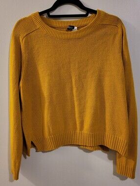H&M Mustard Yellow Crewneck Sweater